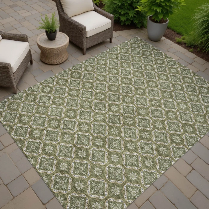 Addison Rugs Chantille Green ACN2631 8ft. x 10ft. Rect. Rug