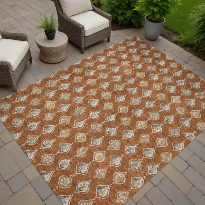 Addison Rugs Chantille Orange ACN2632 5ft. x 7ft.6in. Rect. Rug