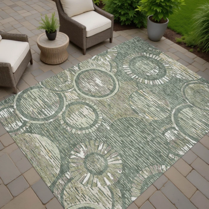 Addison Rugs Chantille Green ACN2633 9ft. x 12ft. Rect. Rug
