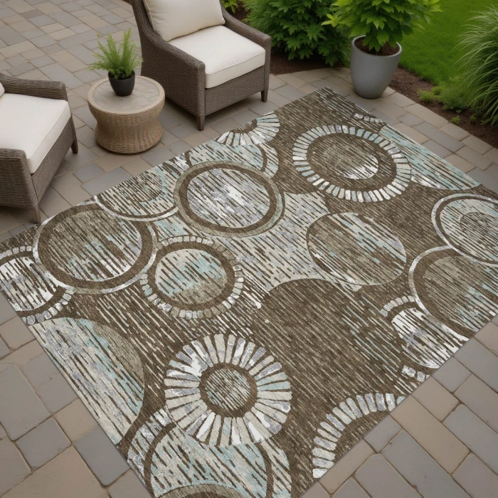 Addison Rugs Chantille Brown ACN2633 5ft. x 7ft.6in. Rect. Rug