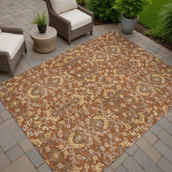 Addison Rugs Chantille Orange ACN2634 5ft. x 7ft.6in. Rect. Rug
