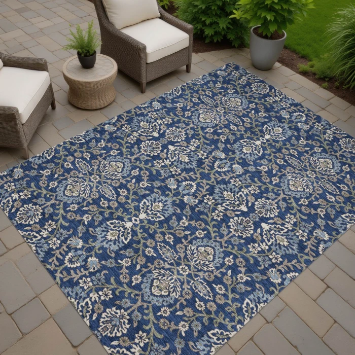 Addison Rugs Chantille Blue ACN2634 9ft. x 12ft. Rect. Rug