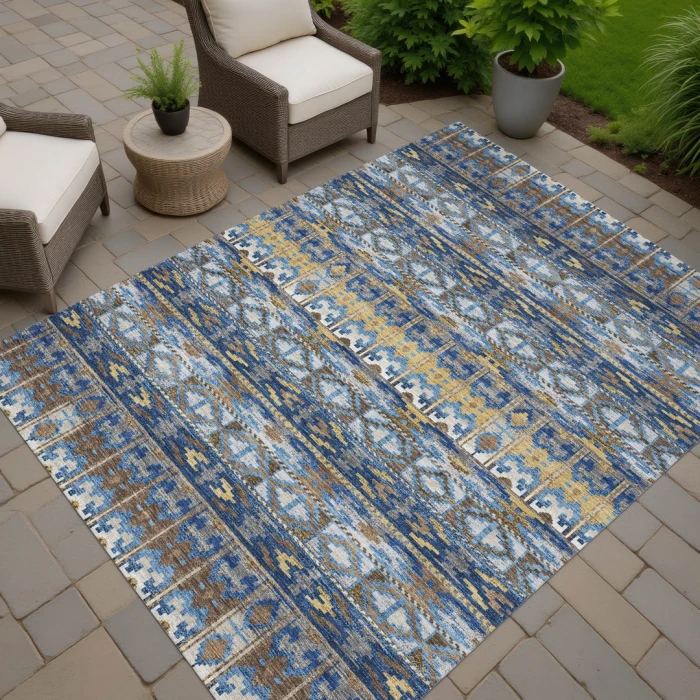 Addison Rugs Chantille Blue ACN2635 8ft. x 10ft. Rect. Rug