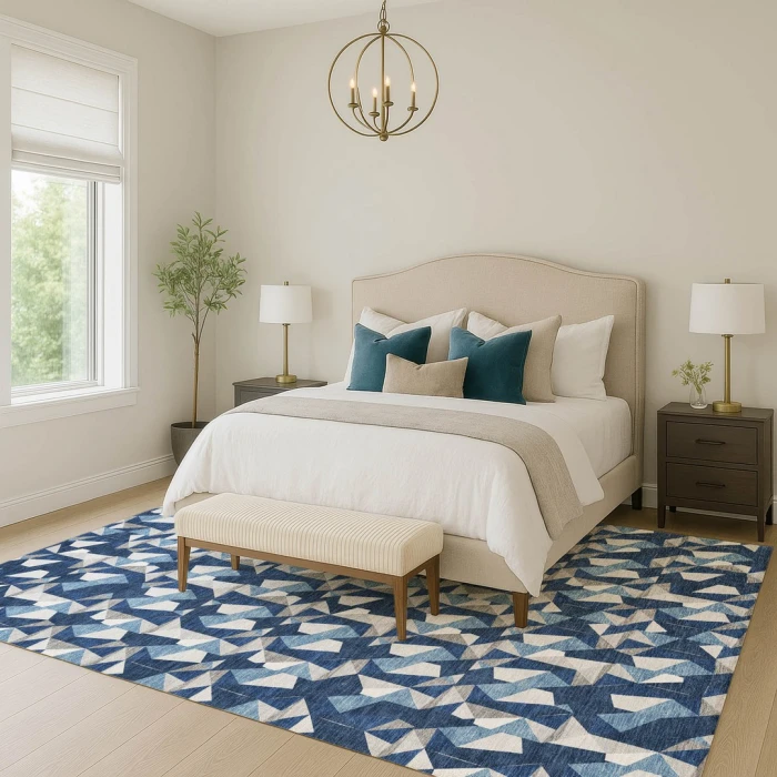 Addison Rugs Chantille Blue ACN2636 5ft. x 7ft.6in. Rect. Rug
