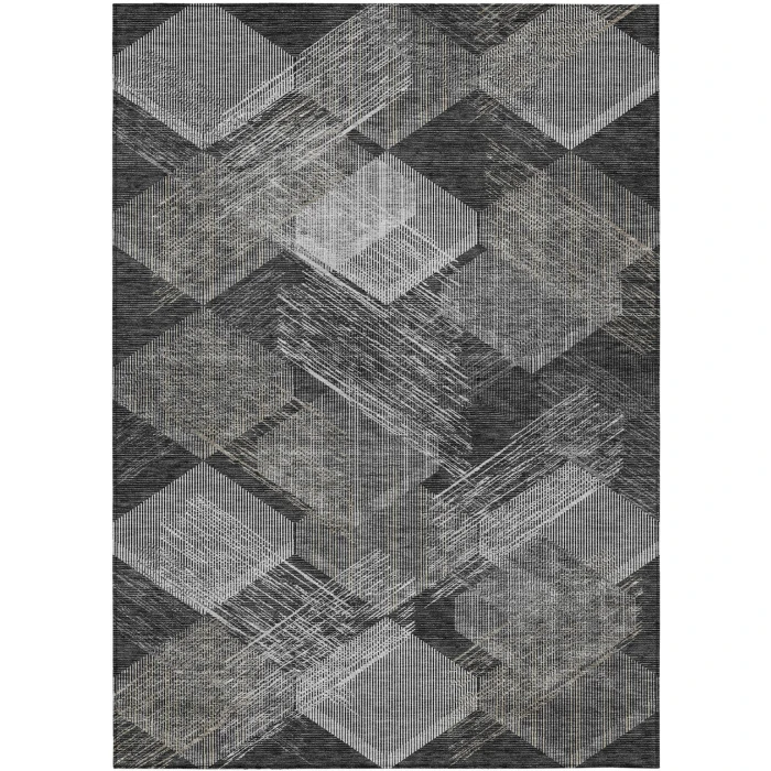 Addison Rugs Chantille Black ACN2637 8ft. x 10ft. Rect. Rug