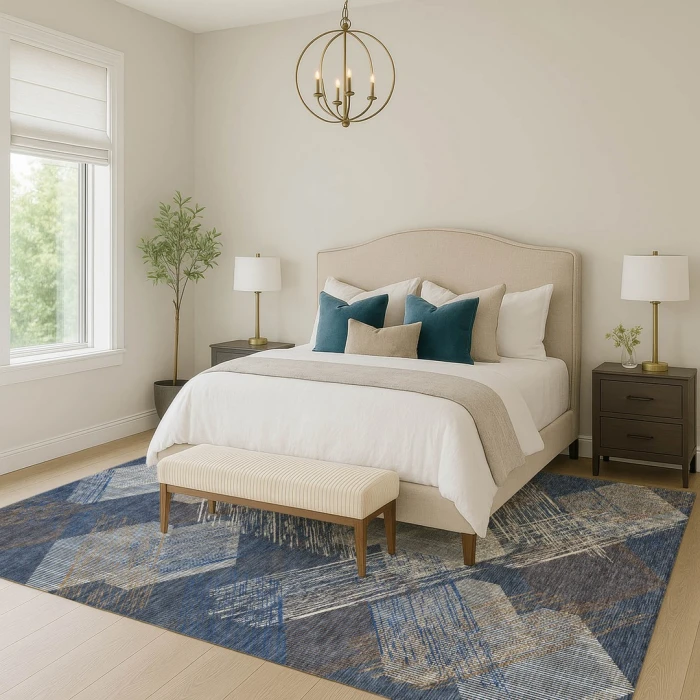 Addison Rugs Chantille Blue ACN2637 5ft. x 7ft.6in. Rect. Rug