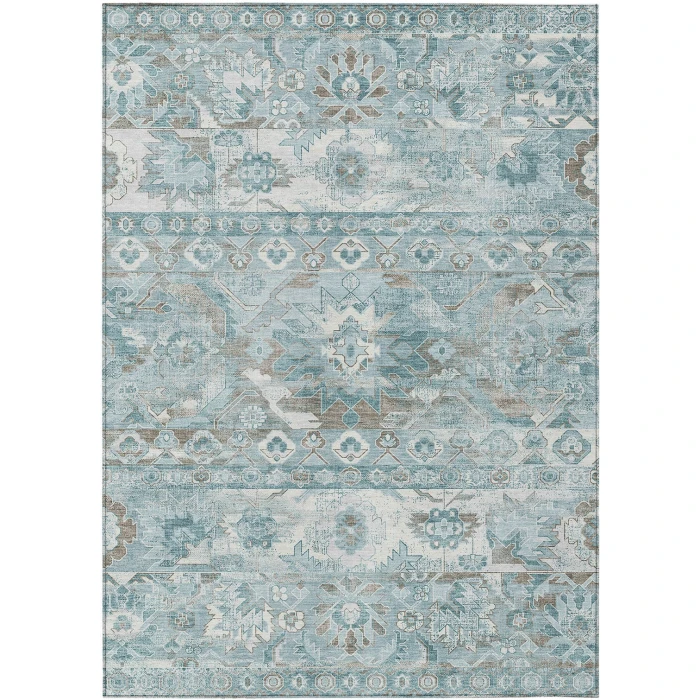 Addison Rugs Chantille Teal ACN2638 5ft. x 7ft.6in. Rect. Rug