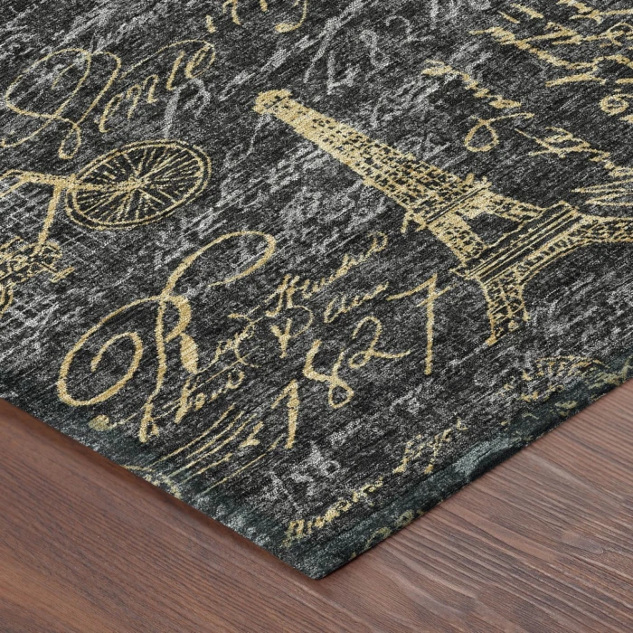 Addison Rugs Chantille Black ACN2639 8ft. x 10ft. Rect. Rug