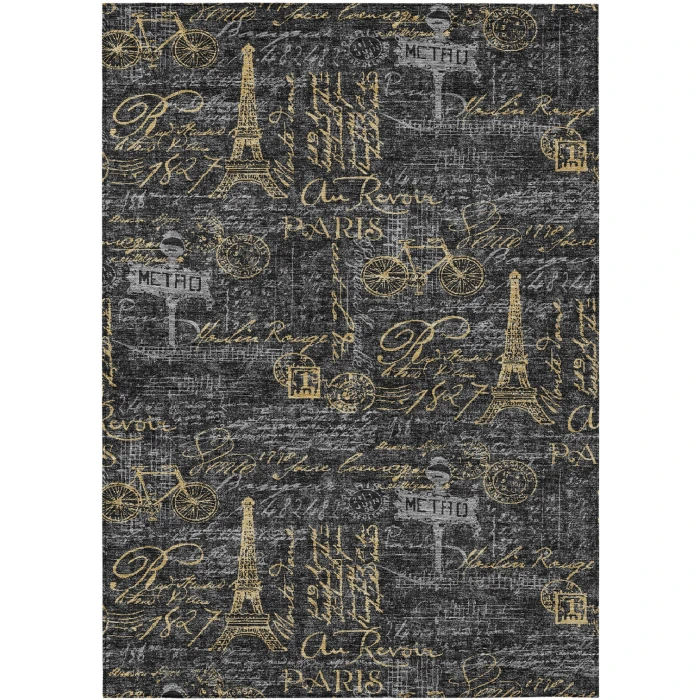 Addison Rugs Chantille Black ACN2639 8ft. x 10ft. Rect. Rug