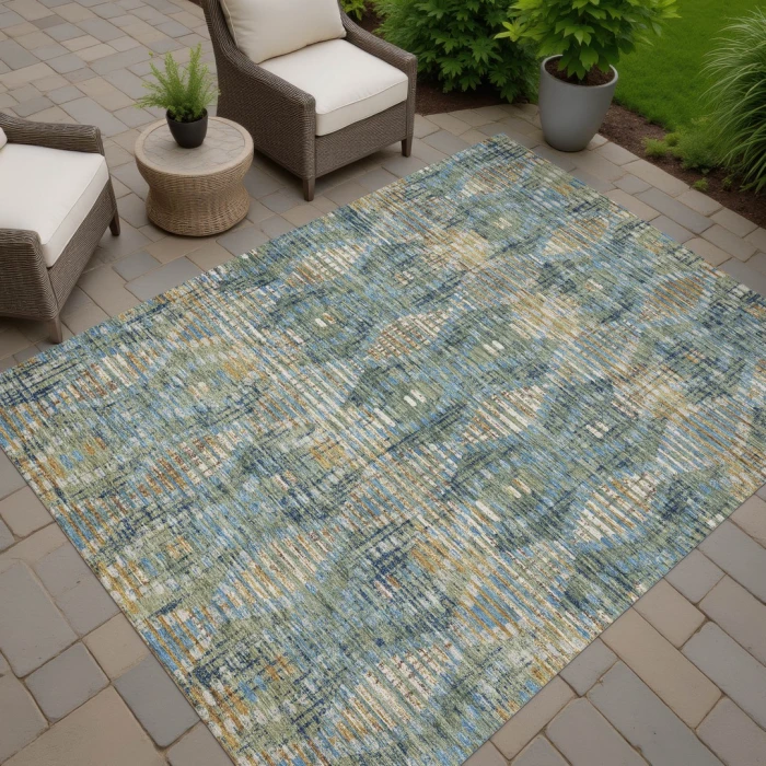 Addison Rugs Chantille Green ACN2640 9ft. x 12ft. Rect. Rug