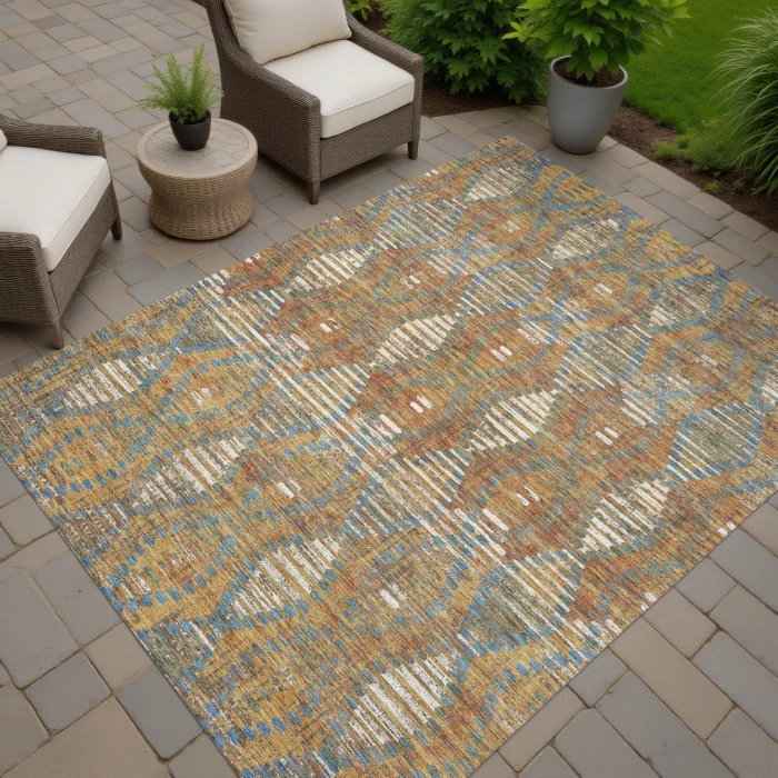 Addison Rugs Chantille Orange ACN2640 8ft. x 10ft. Rect. Rug