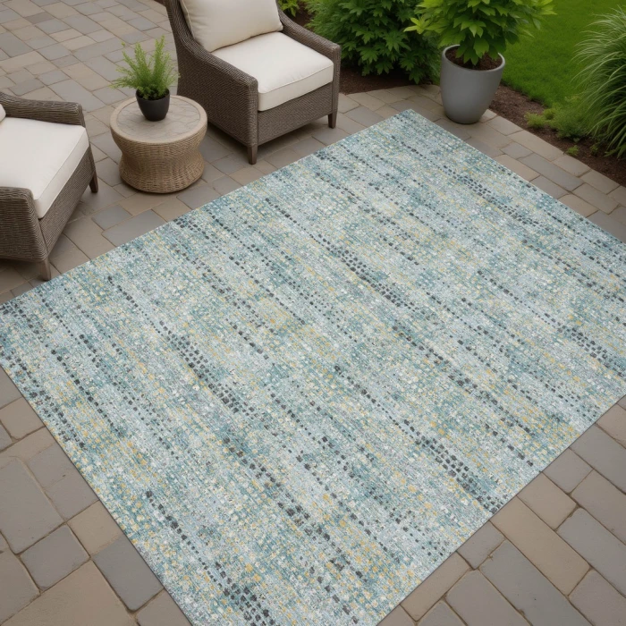 Addison Rugs Chantille Teal ACN2641 5ft. x 7ft.6in. Rect. Rug