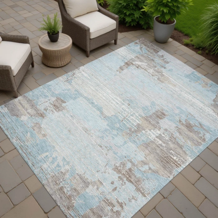 Addison Rugs Chantille Blue ACN2646 8ft. x 10ft. Rect. Rug