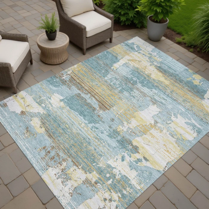 Addison Rugs Chantille Teal ACN2646 9ft. x 12ft. Rect. Rug