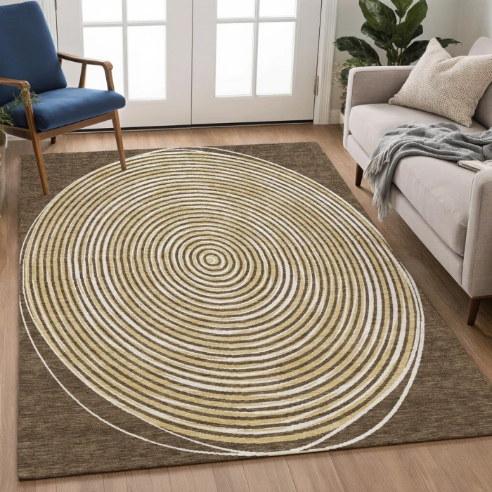 Addison Rugs Chantille Brown ACN2647 5ft. x 7ft.6in. Rect. Rug