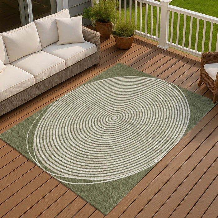 Addison Rugs Chantille Green ACN2647 5ft. x 7ft.6in. Rect. Rug