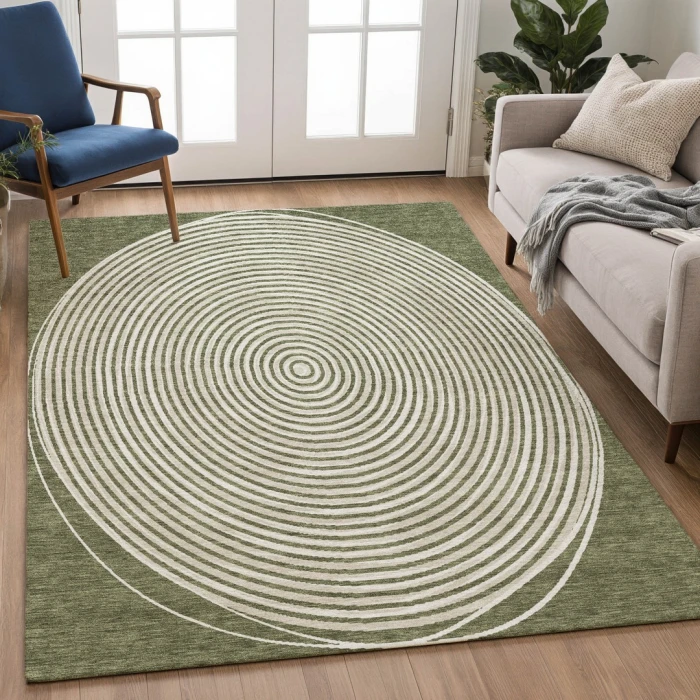 Addison Rugs Chantille Green ACN2647 5ft. x 7ft.6in. Rect. Rug