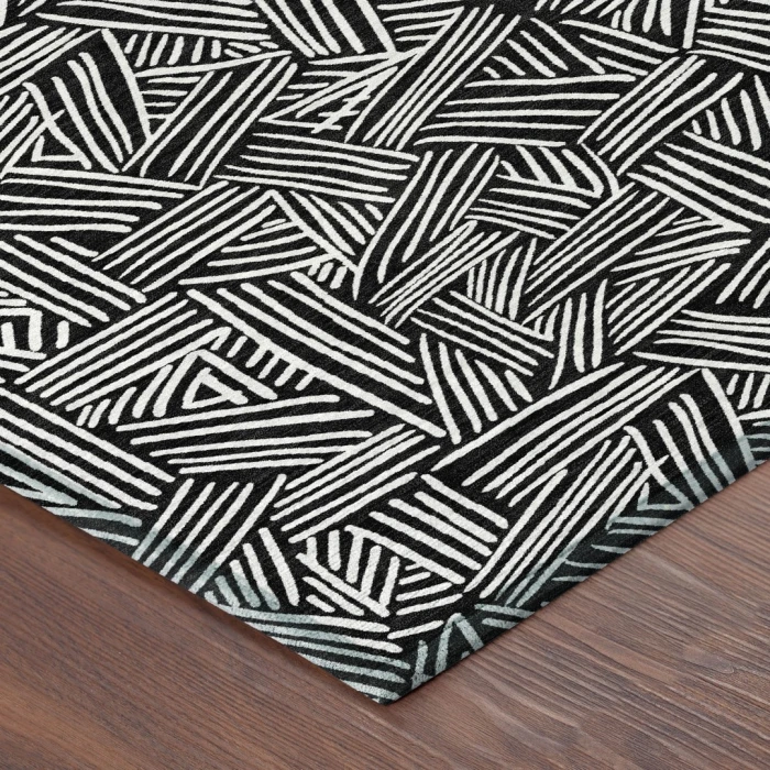 Addison Rugs Chantille Black ACN2648 9ft. x 12ft. Rect. Rug