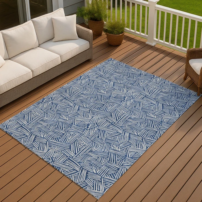 Addison Rugs Chantille Blue ACN2648 9ft. x 12ft. Rect. Rug