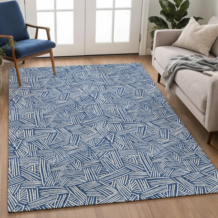 Addison Rugs Chantille Blue ACN2648 9ft. x 12ft. Rect. Rug