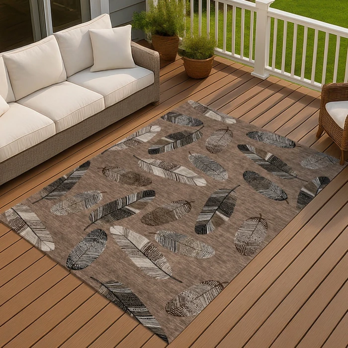 Addison Rugs Chantille Brown ACN2649 5ft. x 7ft.6in. Rect. Rug