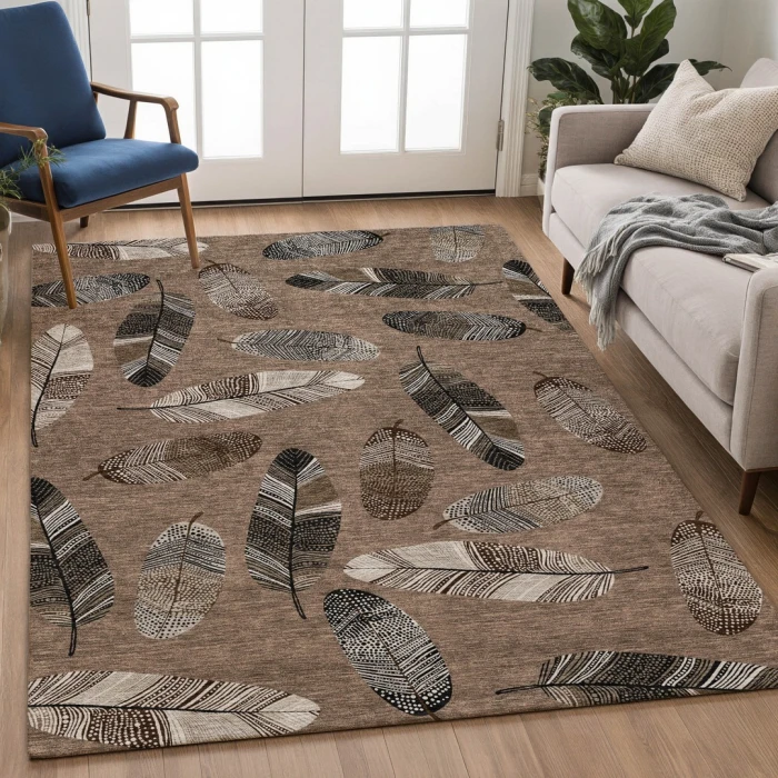 Addison Rugs Chantille Brown ACN2649 5ft. x 7ft.6in. Rect. Rug
