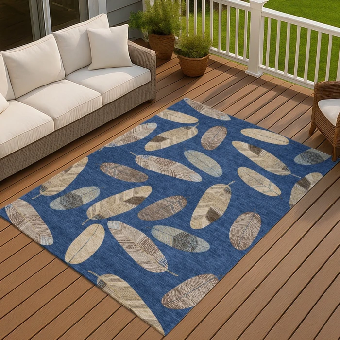 Addison Rugs Chantille Blue ACN2649 9ft. x 12ft. Rect. Rug