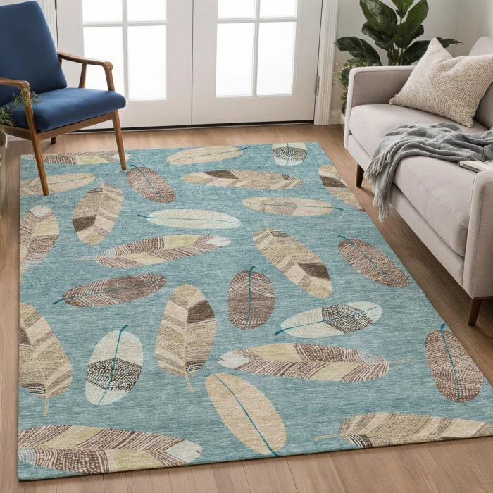 Addison Rugs Chantille Teal ACN2649 9ft. x 12ft. Rect. Rug