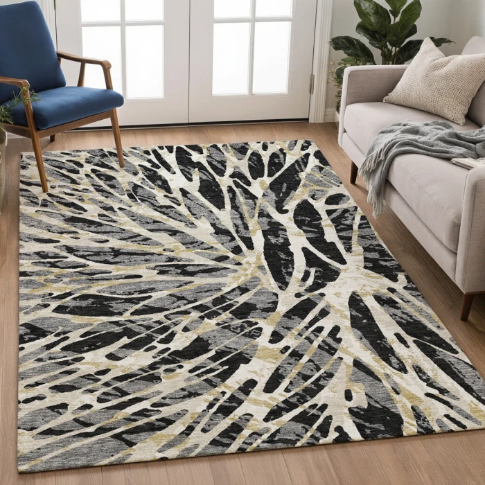 Addison Rugs Chantille Black ACN2651 8ft. x 10ft. Rect. Rug