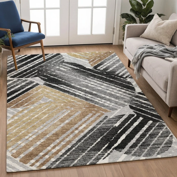 Addison Rugs Chantille Black ACN2653 8ft. x 10ft. Rect. Rug