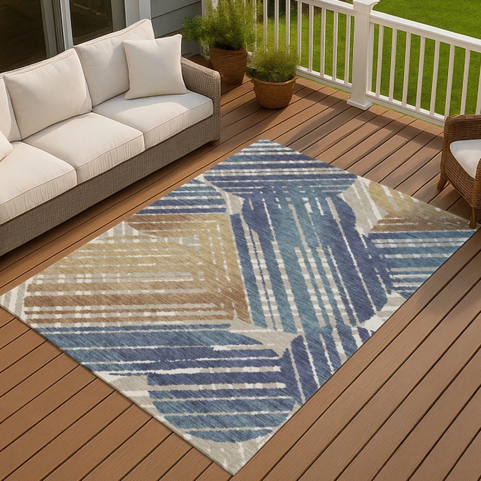 Addison Rugs Chantille Blue ACN2653 8ft. x 10ft. Rect. Rug