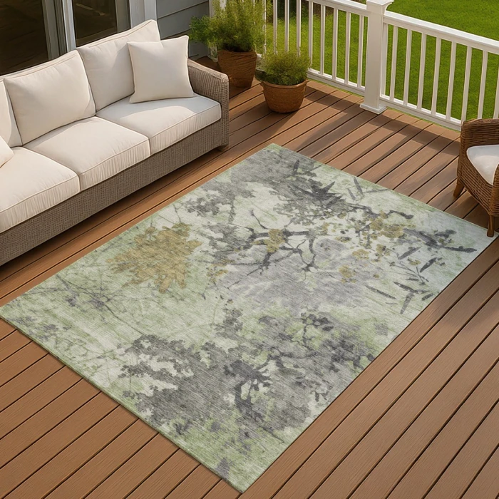 Addison Rugs Chantille Green ACN2654 9ft. x 12ft. Rect. Rug