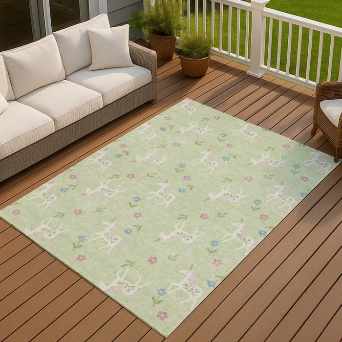 Addison Rugs Chantille Green ACN2657 8ft. x 10ft. Rect. Rug