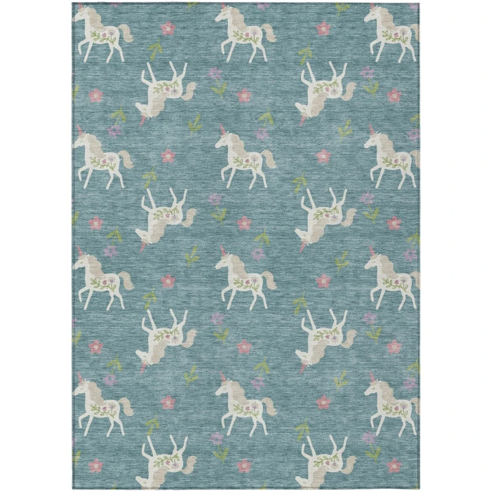 Addison Rugs Chantille Teal ACN2657 5ft. x 7ft.6in. Rect. Rug