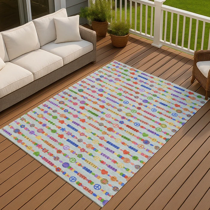 Addison Rugs Chantille Blue ACN2658 5ft. x 7ft.6in. Rect. Rug