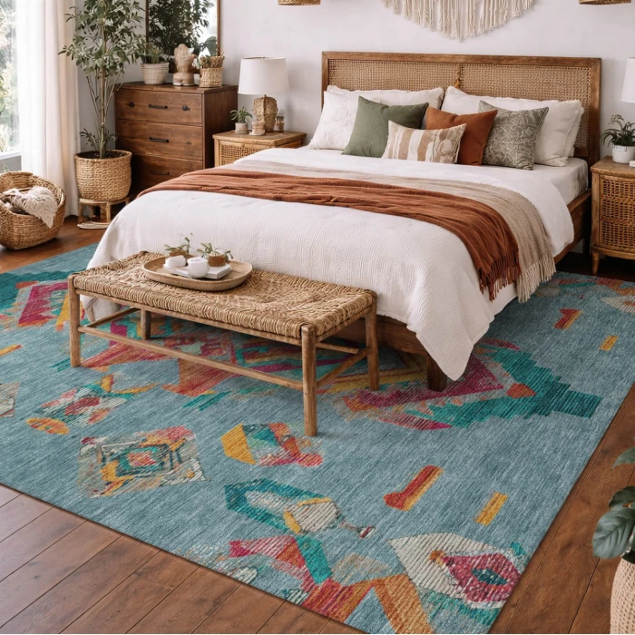 Addison Rugs Chantille Teal ACN2661 5ft. x 7ft.6in. Rect. Rug