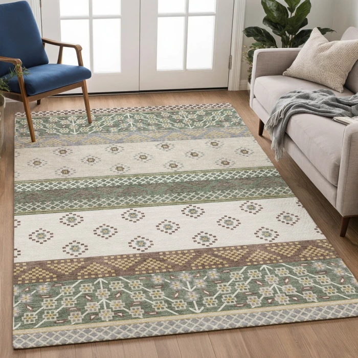 Addison Rugs Chantille Green ACN2662 8ft. x 10ft. Rect. Rug
