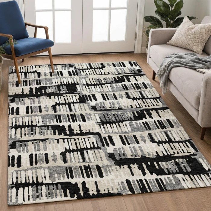 Addison Rugs Chantille Black ACN2663 5ft. x 7ft.6in. Rect. Rug