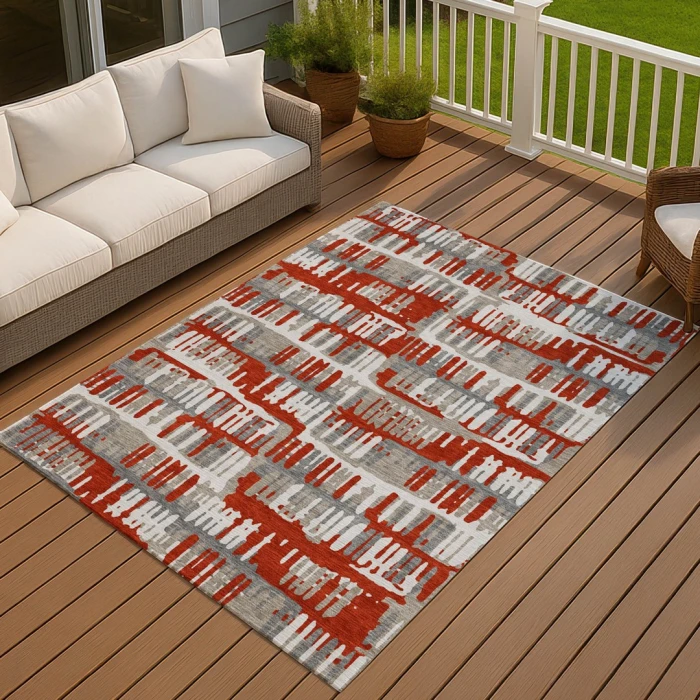 Addison Rugs Chantille Red ACN2663 5ft. x 7ft.6in. Rect. Rug