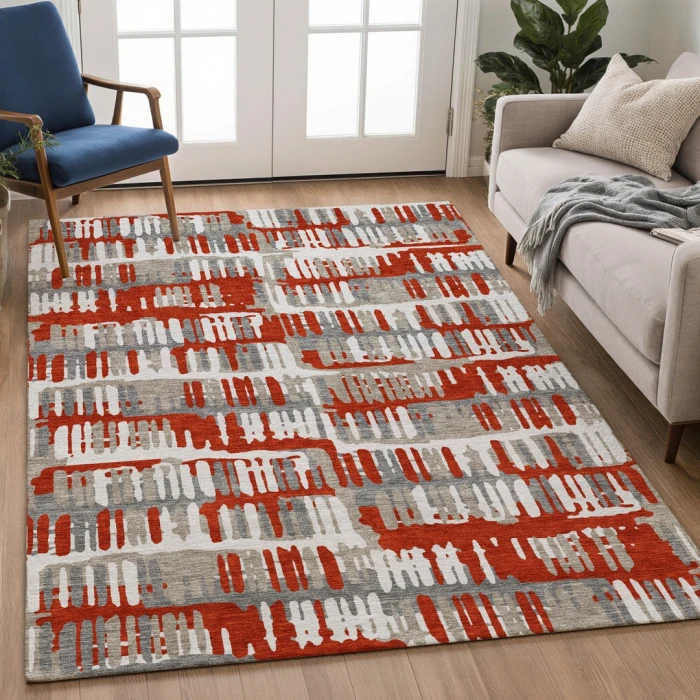 Addison Rugs Chantille Red ACN2663 5ft. x 7ft.6in. Rect. Rug