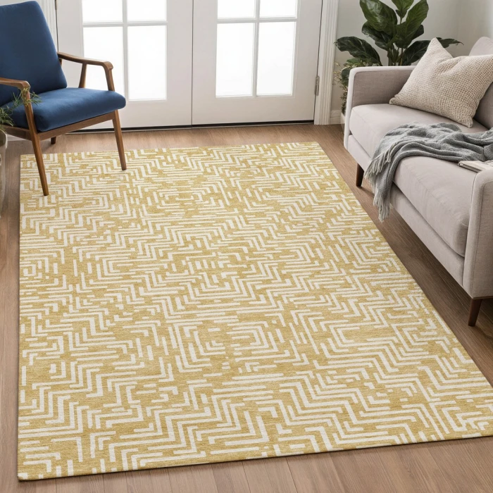 Addison Rugs Chantille Gold ACN2664 9ft. x 12ft. Rect. Rug