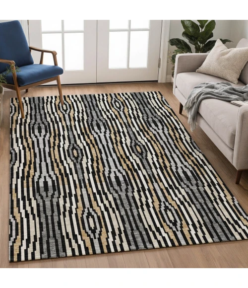Addison Rugs Chantille Black ACN2666 8ft. x 10ft. Rect. Rug