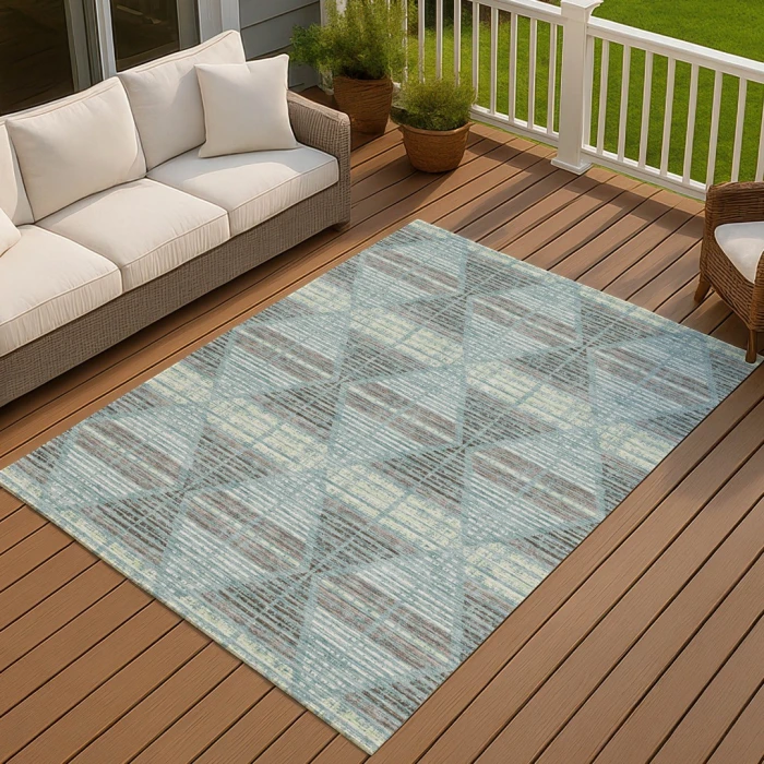 Addison Rugs Chantille Teal ACN2671 8ft. x 10ft. Rect. Rug