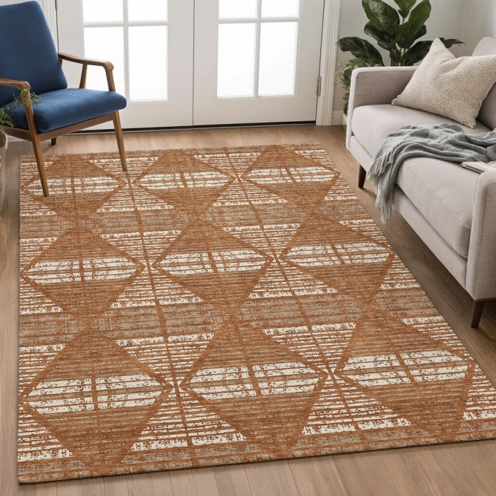 Addison Rugs Chantille Orange ACN2672 5ft. x 7ft.6in. Rect. Rug