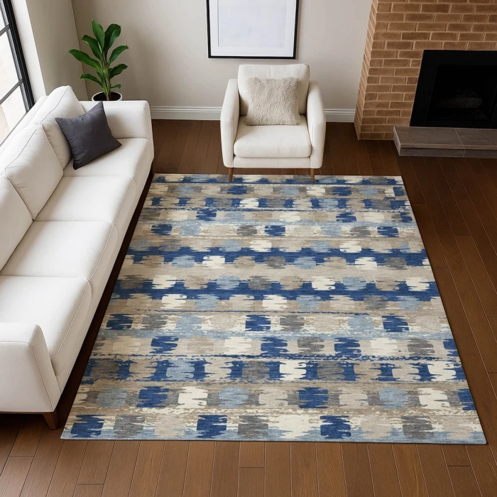 Addison Rugs Chantille Blue ACN2673 9ft. x 12ft. Rect. Rug
