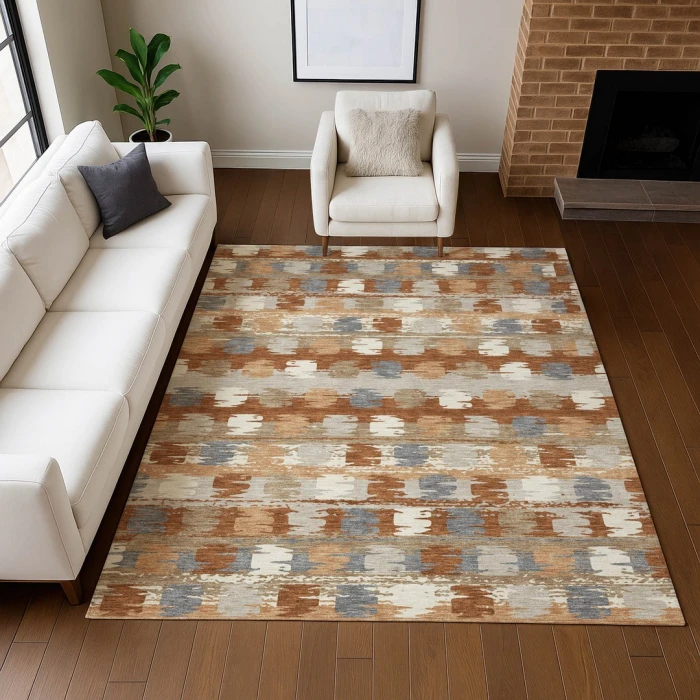 Addison Rugs Chantille Orange ACN2673 9ft. x 12ft. Rect. Rug