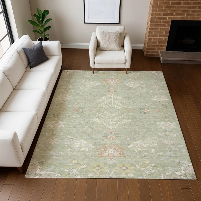 Addison Rugs Chantille Green ACN2676 9ft. x 12ft. Rect. Rug