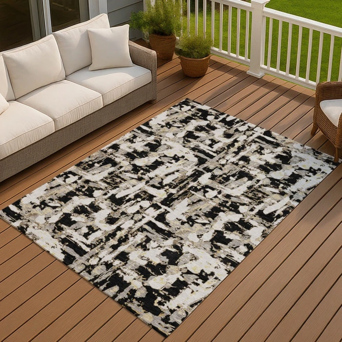 Addison Rugs Chantille Black ACN2678 5ft. x 7ft.6in. Rect. Rug