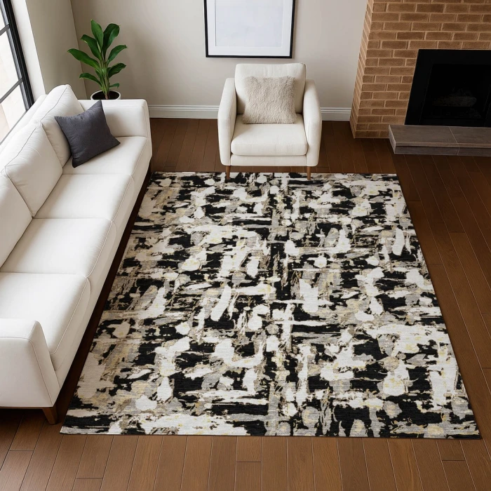 Addison Rugs Chantille Black ACN2678 5ft. x 7ft.6in. Rect. Rug