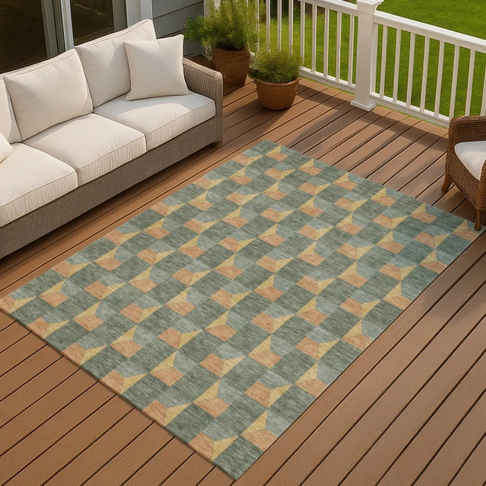 Addison Rugs Chantille Green ACN2680 9ft. x 12ft. Rect. Rug